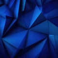 Deep blue abstract geometric faceted background Royalty Free Stock Photo