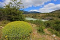 Deep blue Baker river, Carretera Austral, Chile Royalty Free Stock Photo