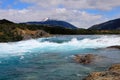 Deep blue Baker river, Chile Royalty Free Stock Photo