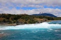 Deep blue Baker river, Chile Royalty Free Stock Photo