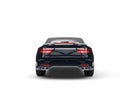 Deep blue business car - back view Royalty Free Stock Photo