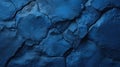 Deep Blue Cracked Surface Texture with Rough Edges and Shadows Royalty Free Stock Photo
