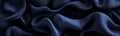 Navy Blue Draped Fabric Royalty Free Stock Photo