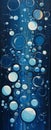 Deep Blue Dreams: A Canvas of Liquid Splashes and Bubbling Beaut