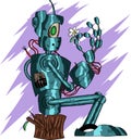 Deep Blue Funny Robot