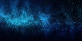 Deep blue galaxy with nebula starscape Royalty Free Stock Photo