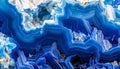 Deep Blue Geode Mineral Abstract Background Royalty Free Stock Photo
