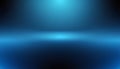 Deep Blue Gradient Studio Background with Horizon Light Royalty Free Stock Photo