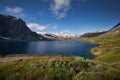 Deep blue lake Djupvatnet in Norway Royalty Free Stock Photo