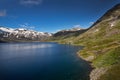 Deep blue lake Djupvatnet in Norway Royalty Free Stock Photo