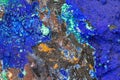 Deep blue Lapis lazuli rock. Natural mineral stone background Royalty Free Stock Photo