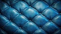 Deep blue leather upholstery a luxurious textured background featuring diamond pattern stitching and subtle metallic accents. Royalty Free Stock Photo