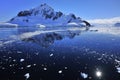 Deep blue ocean and icebergs  Antarctica Royalty Free Stock Photo