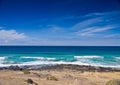 Deep blue ocean and sky Royalty Free Stock Photo