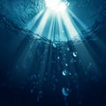 Deep blue ocean Royalty Free Stock Photo