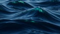 Deep Blue Ocean Waves Texture Background Dynamic Water Surface with Vibrant Reflections Royalty Free Stock Photo