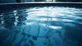 Deep Blue Pool Water Background. Generative Ai