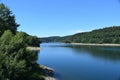 deep blue reservoir lake Oleftalsperre