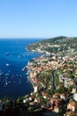 Deep blue sea in Cote d`Azur beachfront, Nice, France Royalty Free Stock Photo