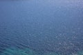 Deep blue sea water surface. Calm sea background texture