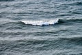 Deep blue sea waters splashing with foamy waves, dark blue wavy ocean water surface, stormy sea Royalty Free Stock Photo