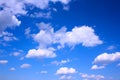 Deep blue sky and clouds Royalty Free Stock Photo