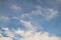 Blue sky background with clouds. Royalty Free Stock Photo