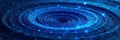 Deep blue spiraling pattern, mesmerizing concentric circles , deep blue, design