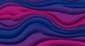 Deep Blue and Vibrant Magenta Swirling Waves Abstract Background with Smooth Gradient Transitions and Soft Lighting Royalty Free Stock Photo