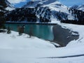 Deep blue water in kuhtai dam