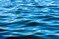 Deep blue water surface Royalty Free Stock Photo