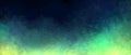 Deep bright dark stylish trendy dark blue background with ombre green and yellow colors