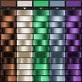 Deep Brown Pale Cream Deep Teal Muted Blue and Deep Violet solid color with Metallic Gradient Palette. Perfect for Gradient Royalty Free Stock Photo