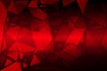 Deep burgundy red random sizes low poly background