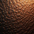 Deep, burnished copper leather backdrop, intricate grain , smooth, bronze, shiny Royalty Free Stock Photo