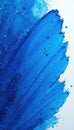 Deep cerulean brush sweep, rich blue paint flecks, artistic, background Royalty Free Stock Photo