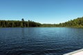 Deep and clear Itasca county Lake in Minnesota