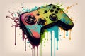 Deep colorful melting splash controller