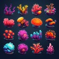 deep coral sea ai generated