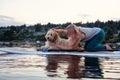 Deep Cove Paddle with Dog Royalty Free Stock Photo