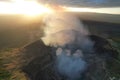 Deep crater of Masaya volcano