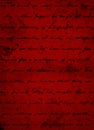 Deep Dark Red Grunge Background with Black Script Writing Royalty Free Stock Photo