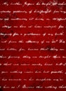 Deep Dark Red Grunge Background with White Script Writing Royalty Free Stock Photo