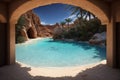 Mirage Oasis of Illusia Royalty Free Stock Photo