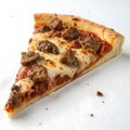Deep Dish Sausage Pizza Slice Royalty Free Stock Photo