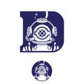 Deep Diver Vintage initial D symbol