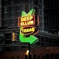 Deep Ellum Neon Light sign in Dallas Texas