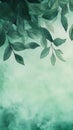 Deep emerald green gradient with leaf veins on green bg Royalty Free Stock Photo