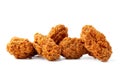 Deep fied chicken wings isolated on white background Royalty Free Stock Photo