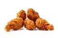 Deep fied chicken wings isolated on white background Royalty Free Stock Photo